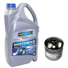 Motoröl Set Ester 10W30 4 Liter KN202 Ölfilter für Honda VT 1100 Shado VT1100