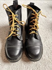 Allen Edmonds Men's 7.5 EEE Normandy Cap Toe Boots - Black Leather (Barely worn)