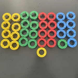 SLINKY RINGA-MAJIGS - STACKING TOYS LOT OF 25+ PIECES - Picture 1 of 3