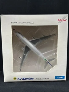 Herpa Wings 1:500 517515 Air Namibia Airbus A340-300, Reg. V5-NME White Diecast - Picture 1 of 24