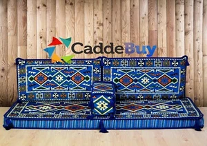 Blaue Orientalische Sitzecke, Sark Kösesi, Orientalisches Sofa, Kelim Sedir - Bild 1 von 2