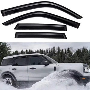 4pcs Window Visors Outside Mount Rain Guards for 2021-2023 Ford Bronco Sport - Imagen 1 de 9