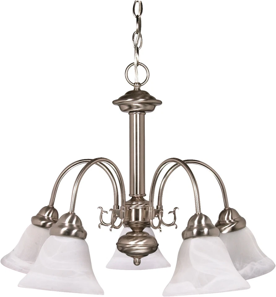 Nuvo Lighting 60/181 Ballerina 5 Light 24"W Chandelier - Nickel - Image 1 of 1