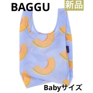 Baggu Baby Melon Blue Eco Bag Foldable Small Lunch Bag Used - Picture 1 of 4