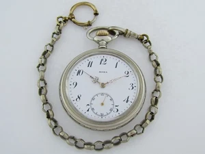 Reloj Bolsillo Mora Suecia Ejército Primera Guerra Mundial Antiguo 1912-1916 Suizo Original Militar Hombres - Imagen 1 de 18