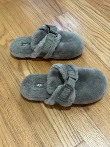 Ugg Fluff It Up Slip On Slippers Men’s Size 9 Women’s Size 10-10.5 Fuzzy Comfort - Picture 1 of 6