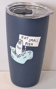 Patagonia x MIIR Bicchiere Blu "Mangia Pesce Piccolo" 16oz Acciaio Inox Isolato - Foto 1 di 6