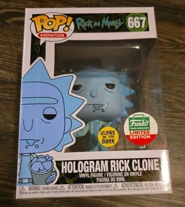 Funko Pop! Rick and Morty Hologram Rick Clone Limited Edition #667 New In Box  - Picture 1 of 5