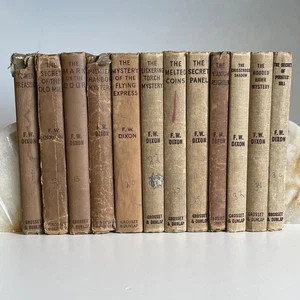 The Hardy Boys Serie de Libros HC Lote de 12 Publicados 1927-1956 De Colección - Imagen 1 de 24