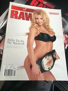 WWF WWE RAW Magazine APRIL1999 SABLE Cover + Poster - Picture 1 of 3