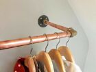 Copper And Brass Handmade Clothing Rail  Open Wardrobe For Clothes Towels Suits