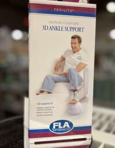 FLA Prolite 3D Left Ankle Support Braces White/Gray Left Foot X-Large - Picture 1 of 5