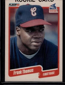 1990 Fleer Update #U-87 Frank Thomas RC Rookie Chicago White Sox ERROR BACK - Picture 1 of 4