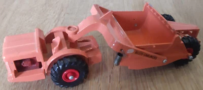 ALLIS-CHALMERS MOTOR SCRAPER ORANGE MATCHBOX KING SIZE K-6 ENGLAND  ( 1 ) - Bild 1 von 4