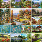 Full Drill 5D Diamond Painting Cottage Scenery DIY Cross Stitch Embroidery Mural