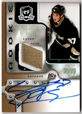 2006-07 Upper Deck The Cup Rookie Auto Patch Gold Rainbow SHANE O'BRIEN 109 #/37