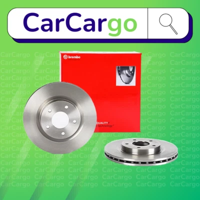 Par de discos de freno delanteros ventilados Brembo para Lancia Flavia 2.4 2012-2014 294 mm Foto 1 de 4