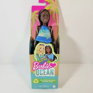 Barbie Loves The Ocean Beach Doll Made Of Recycled Plastics AA Brunette Black - Picture 1 of 5