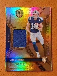 2022 Gold Standard Newly Minted Jersey Alec Pierce Colts Rookie WR #'d 320/399