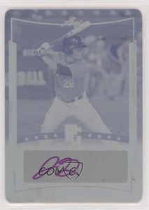 2014 Leaf Perfect Game Showcase Printing Plate Cyan 1/1 JD Williams Auto x5u