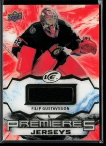 2021-22 Upper Deck Ice Premieres Jersey #IPA-FG Filip Gustavsson RC - Picture 1 of 2