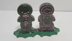 3 Stück Vintage Hong Kong Lebkuchen Männer Weihnachten Salz Pfeffer Set - Bild 1 von 5