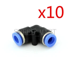 10 pz Raccordi Rapidi Aria Pneumatica Tipo L PV8 2 Vie Connettore Tubo 8mm - Foto 1 di 2