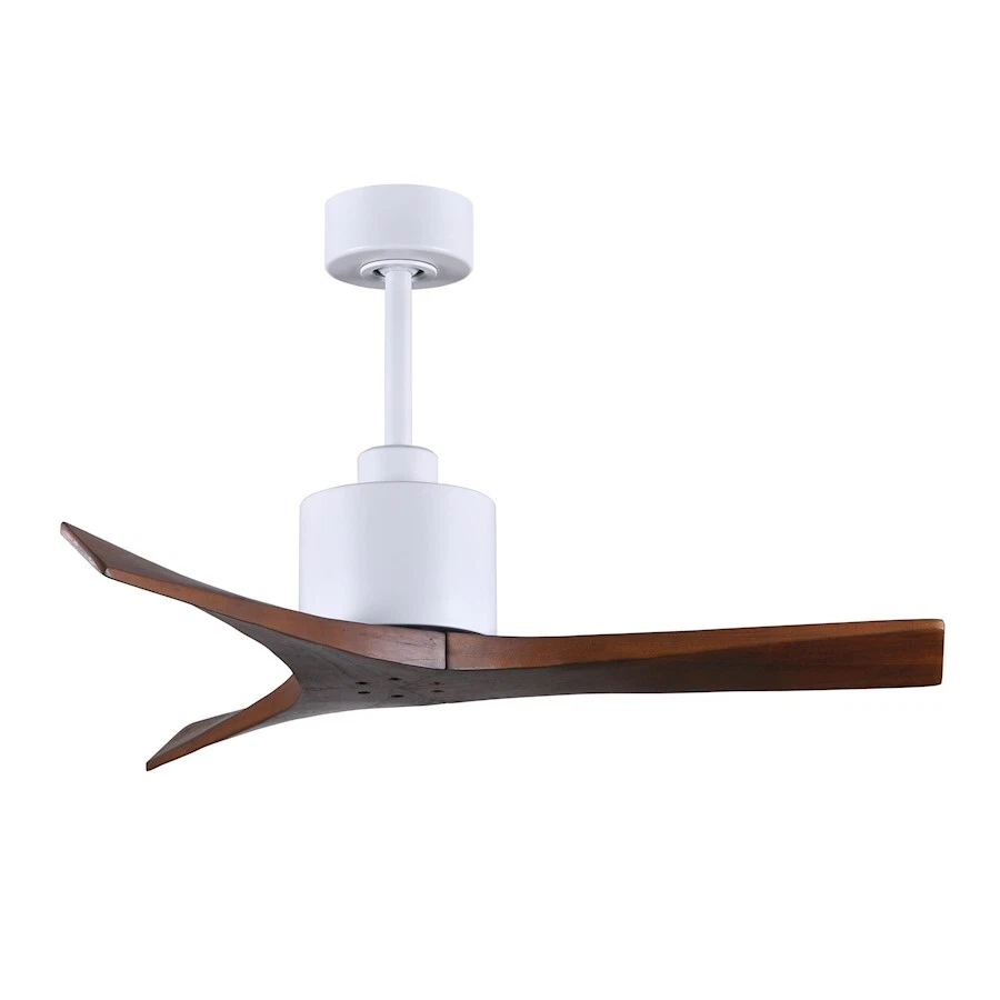 Matthews Fans Mollywood 42" Ceiling Fan, White/Walnut Blades - MW-MWH-WA-42 - Image 1 of 1
