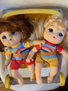 Baby Alive Littles Shop ‘N Stroll Twins and Stroller - Picture 1 of 4