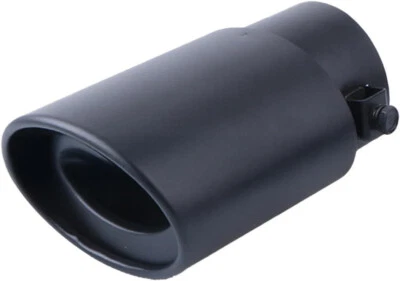 Muffler Cutter, Downward, Flip-Up, Single, Slash, Oval, Stainless Steel Bolt On - Image 1 of 2