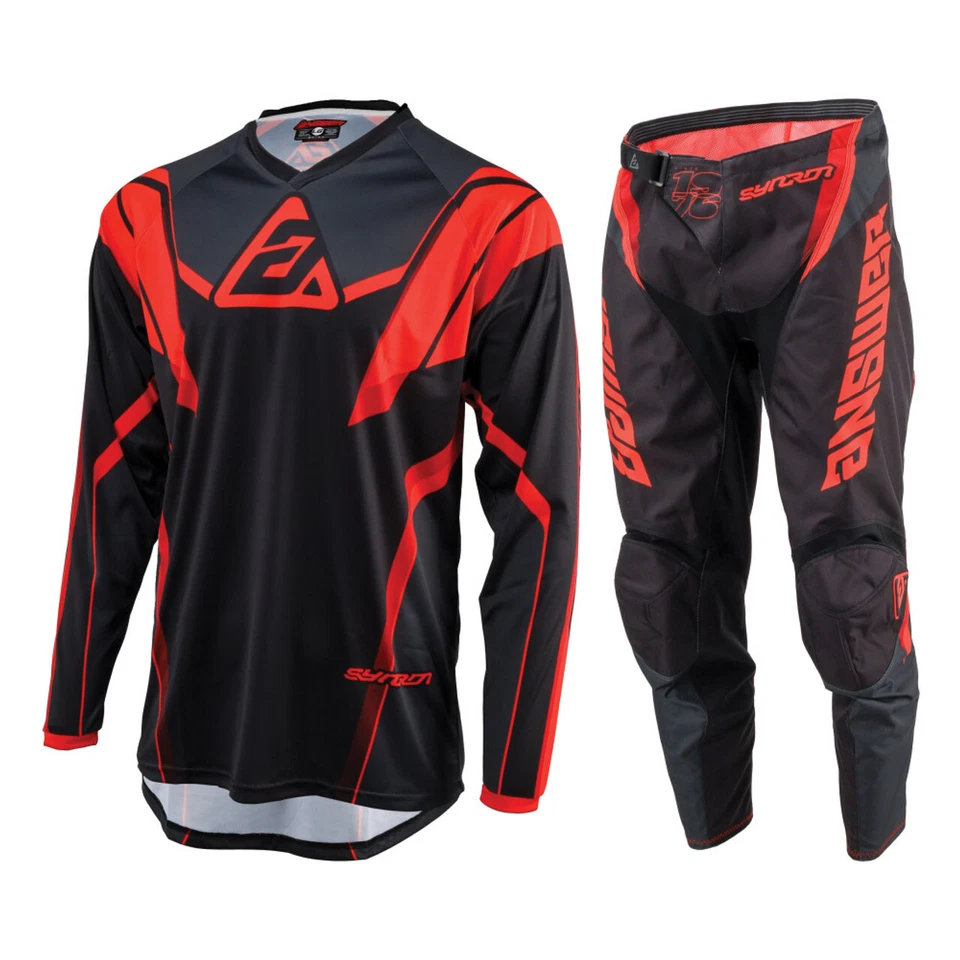 Answer 2025 Youth Syncron Envenom Jersey Pant Combo Red/Black - Image 1 of 4