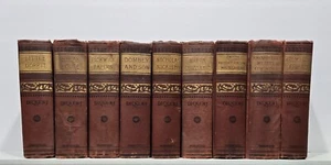 9 Rare 1890s Antique Charles Dickens Works Illustrated Hurst & Co. - Picture 1 of 15