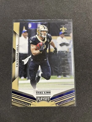 2019 Panini Playoff Goal Line Blue Taysom Hill New Orleans Saints #149 - Image 1 of 2
