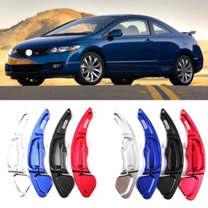 Alloy Steering Wheel DSG Paddle Extension Shifters Cover Fit For Honda Civic 09+ - Picture 1 of 9