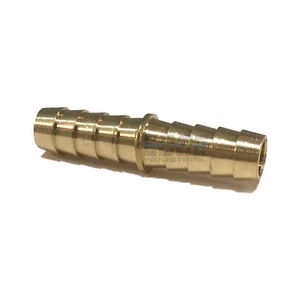 3/8" Hose Barb Mendor Union Splicer Brass Pipe Fitting Gas Fuel Water Air - Picture 1 of 3