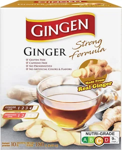 Gingen Instant Strong Formula Ginger Tea 18 G (Pack of 10 Sachets) - Picture 1 of 12