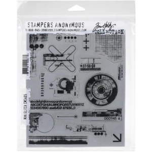 Tim Holtz Cling Stamps 7"X8.5" Mini Glitch - Picture 1 of 3