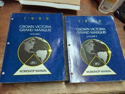 Ford Crown Victoria Grand Marquis 1999 conjunto de manuales de reparación de taller  Foto 1 de 4