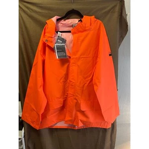 New Helly Hansen Horten Rain Jacket Workwear Men's Size 2XL Orange Heat Flame Re - Picture 1 of 8