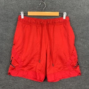 Nike Air Jordan Mens Shorts M Red Standard Fit Jumpman Activewear Lightweight - Picture 1 of 13
