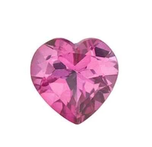 Genuine Natural Pink Topaz Heart Faceted Loose Gemstones (4x4mm - 10x10mm) - Picture 1 of 2