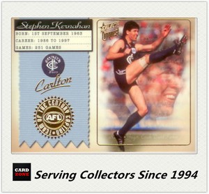 2004 Select AFL Conquest Team Of The Century Captain TCC2 S. Kernahan(Carl.)