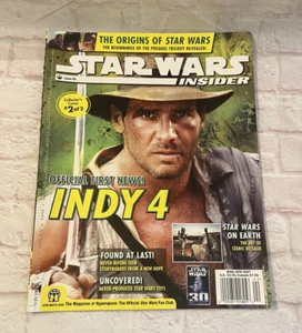 Star Wars Insider Issue 92 Cover 2 Of 2 INDY 4 Harrison Ford No Label - Imagen 1 de 12
