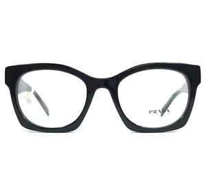 Prada Eyeglasses Frames VPRA05 16K-1O1 Thick Black Square Full Rim 50-20-140 - Picture 1 of 12