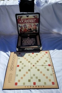 Scrabble Hasbro Game Plastic Box Family Game Night Crossword Puzzle  - Picture 1 of 7