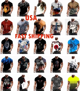Camiseta Hombre Mangas Cortas Novedad Secado Rápido Moda Gráfico Ligero Camiseta Sedosa - Imagen 1 de 63