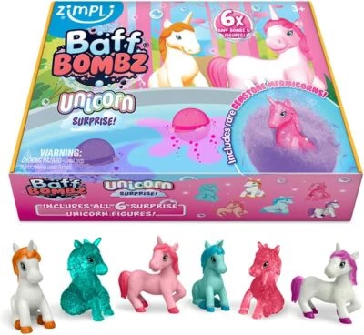 Baff Bombz Unicorn Dino Surprise toy Bath Bombs-Gift Pack by Zimpli Kids - Image 1 of 4