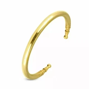 Handmade Pure Brass Adjustable Free Size Stylish Kada For Men - Picture 1 of 3