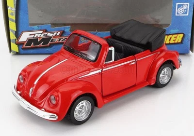 MODELLINO AUTO STATICO MAISTO VW MAGGIOLINO BEETLE CABRIO OPEN 1951 ROSSO 1/42 - Immagine 1 di 4
