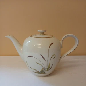 Teekanne HEINRICH PORZELLAN  Gräser ANMUT Dekor Sommer cremeweiß - Bild 1 von 4